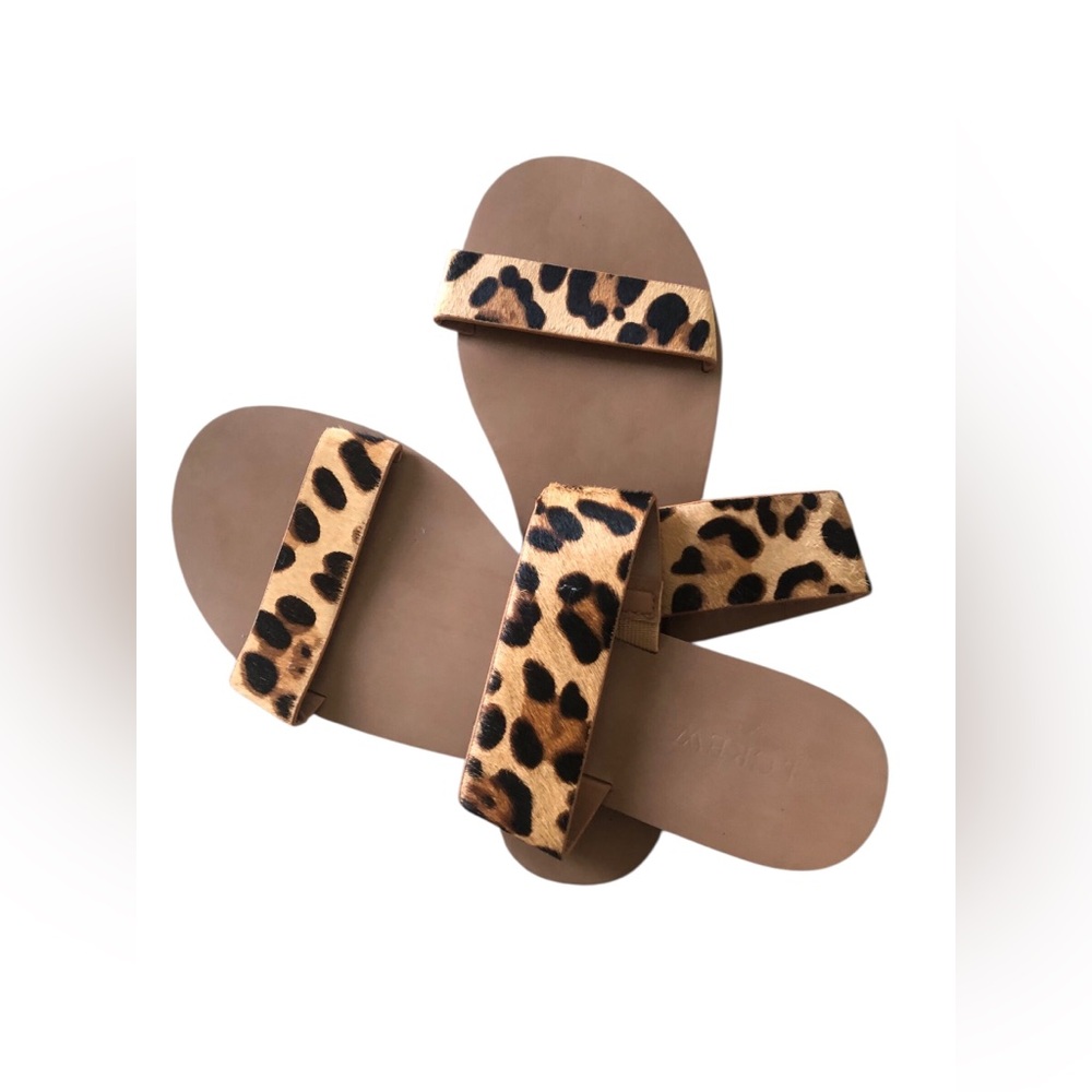 J. Crew Leopard Print Sandals